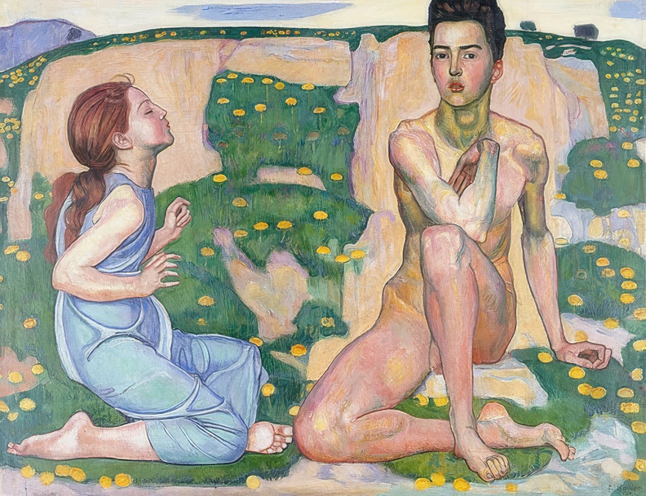 İlkbahar. 1901 by Ferdinand Hodler