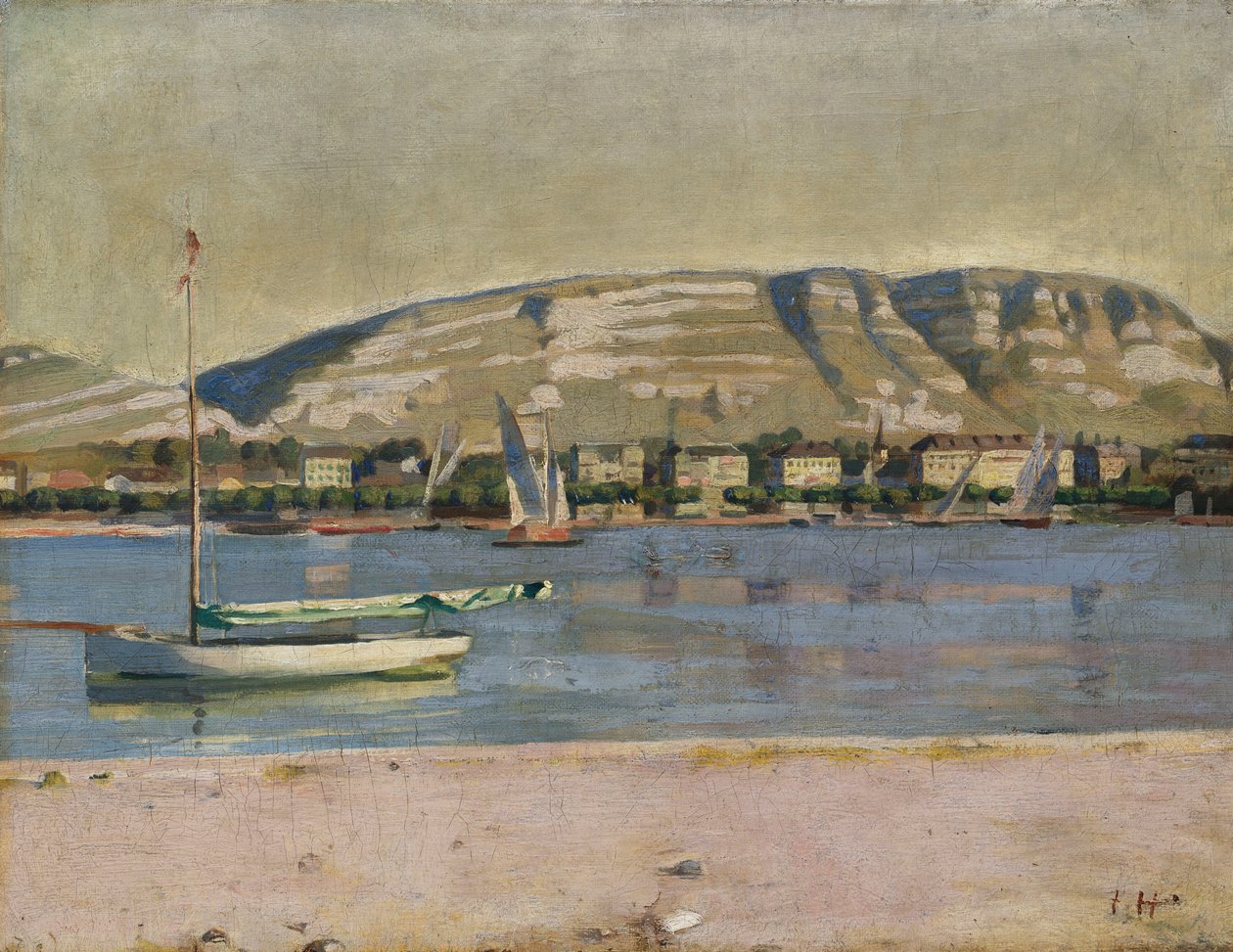 Cenevre Limanı ve Saleve, 1878 by Ferdinand Hodler