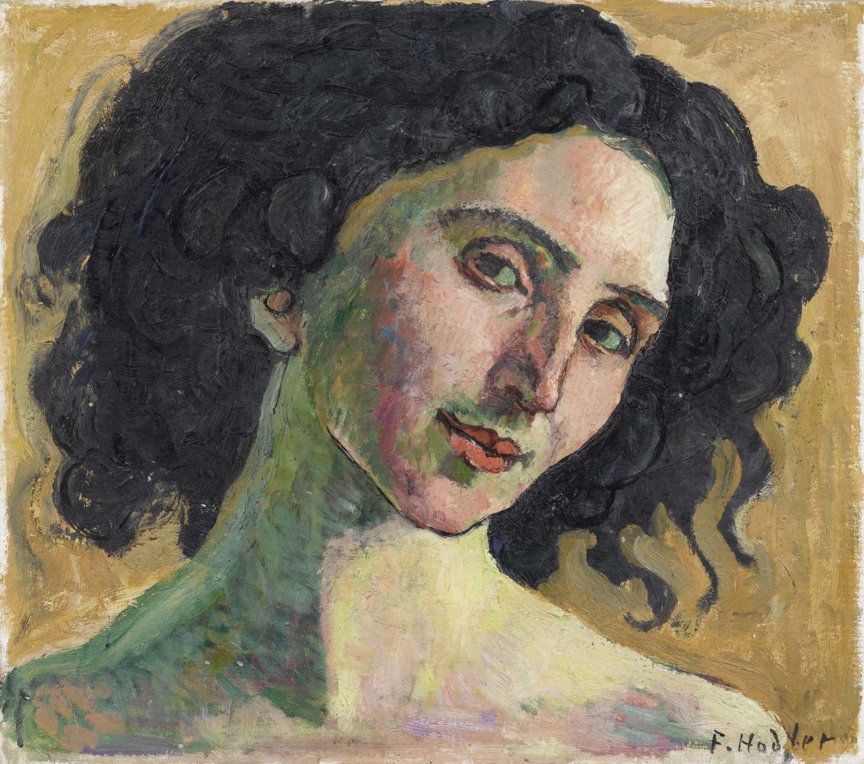 Giulia Leonardi. by Ferdinand Hodler
