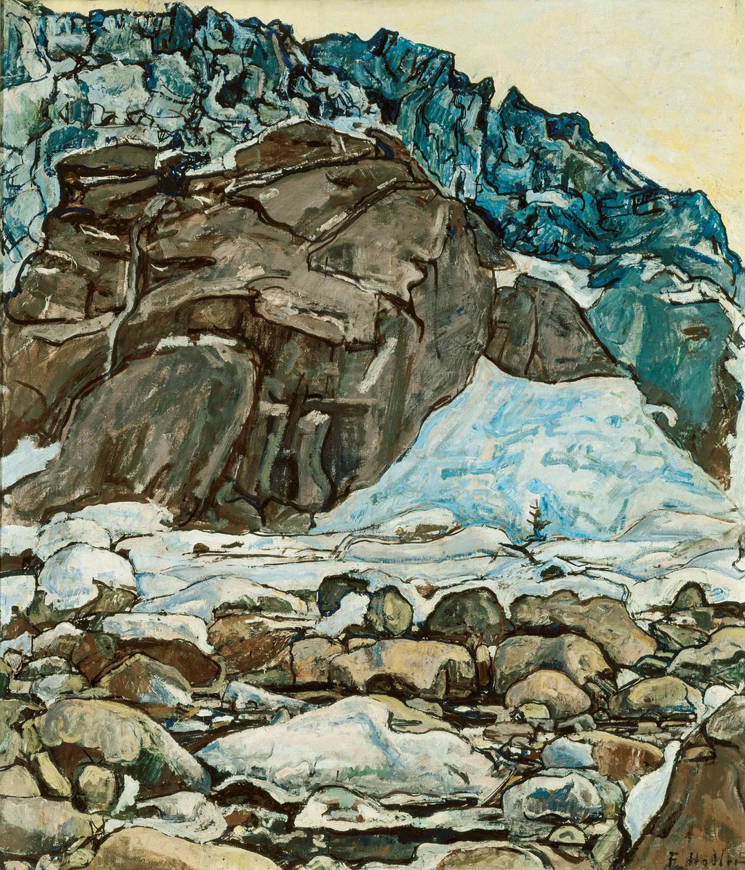 Grindelwald Buzulu, 1912. by Ferdinand Hodler