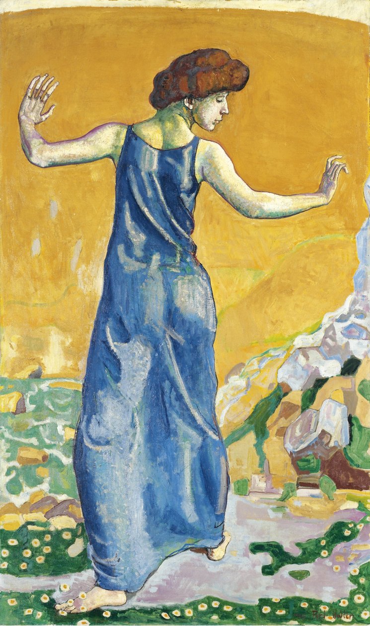 neşeli kadın by Ferdinand Hodler