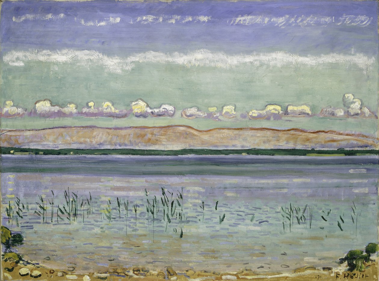 Jura Tepeleri ile Cenevre Gölü, 1911 by Ferdinand Hodler