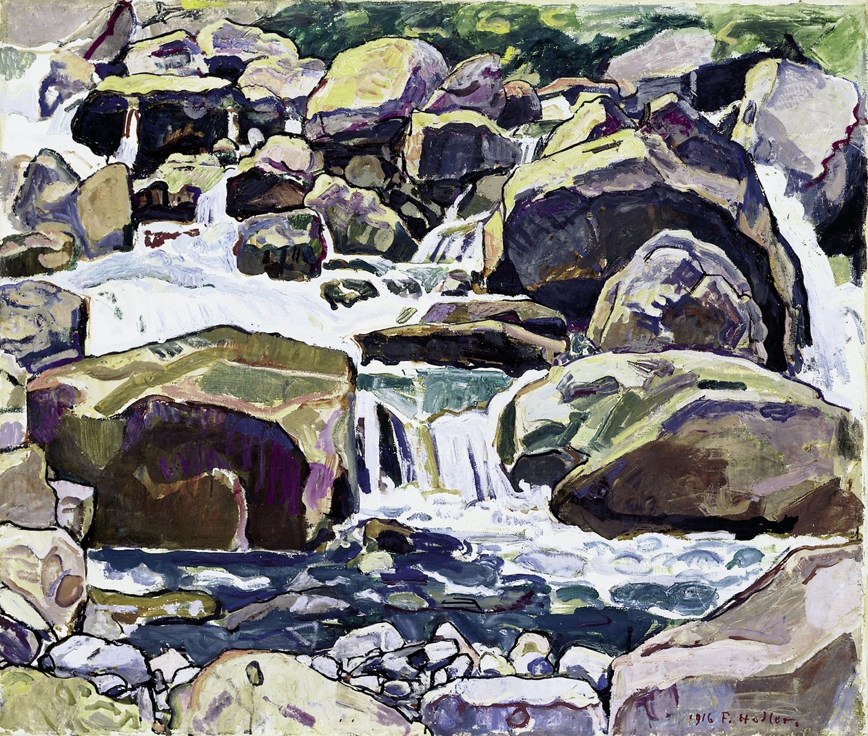 Champéry yakınlarındaki Dağ Çayı by Ferdinand Hodler