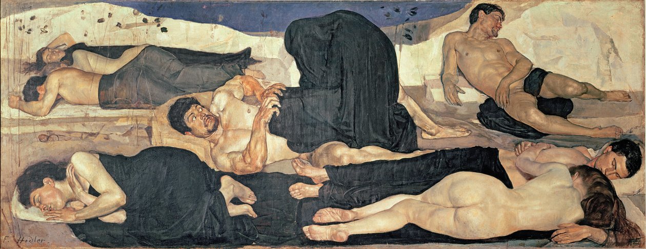 gece, 1890 by Ferdinand Hodler