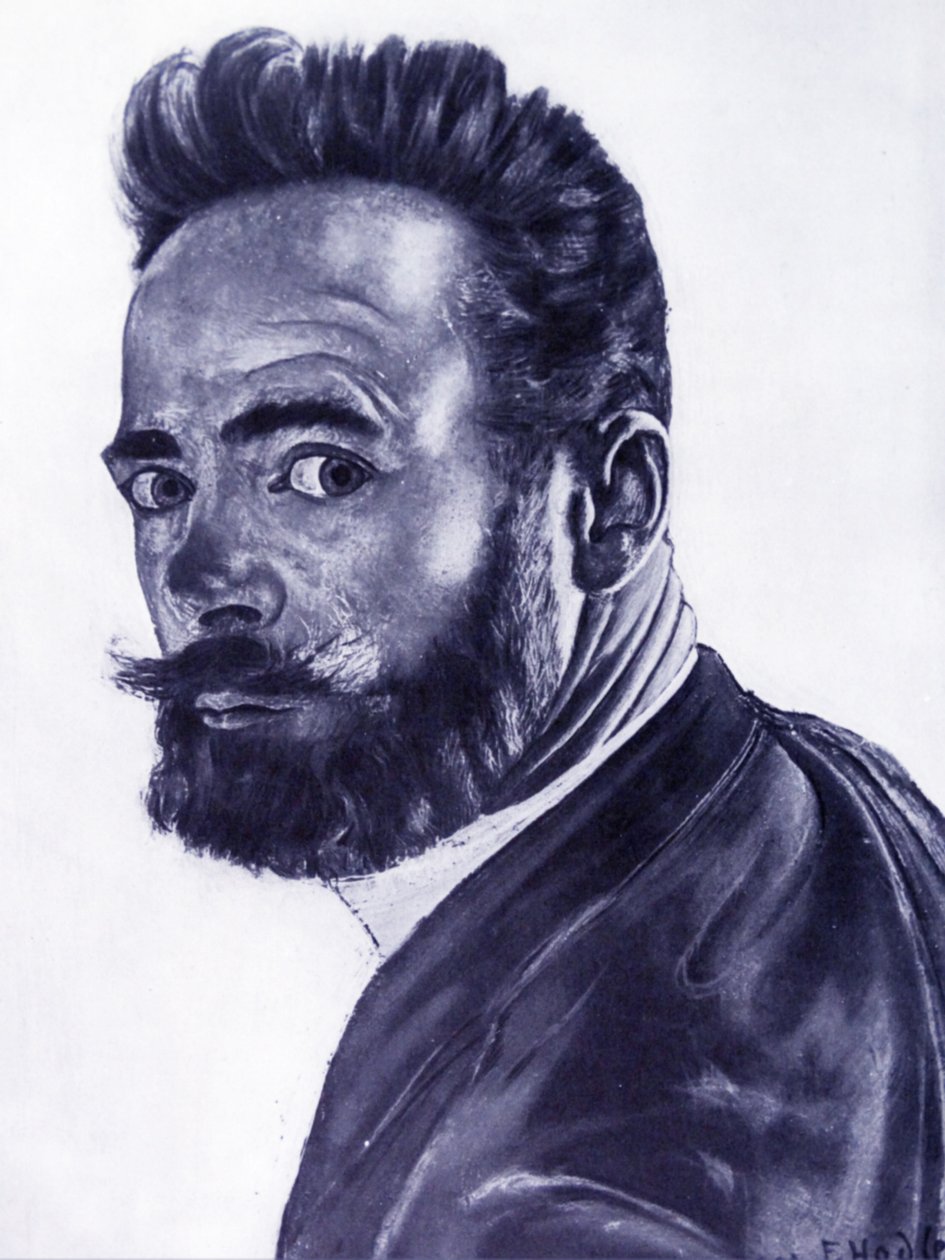 Kendi portresi, 1891 by Ferdinand Hodler