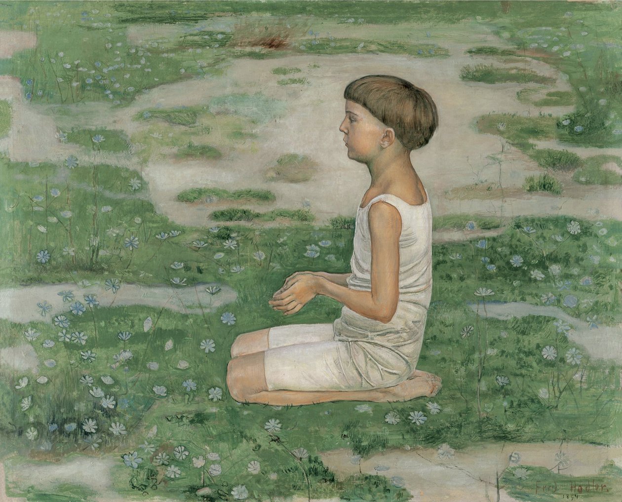 Hayranlık II, 1894. by Ferdinand Hodler