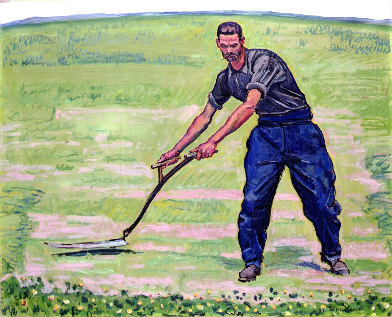 biçme makinesi by Ferdinand Hodler