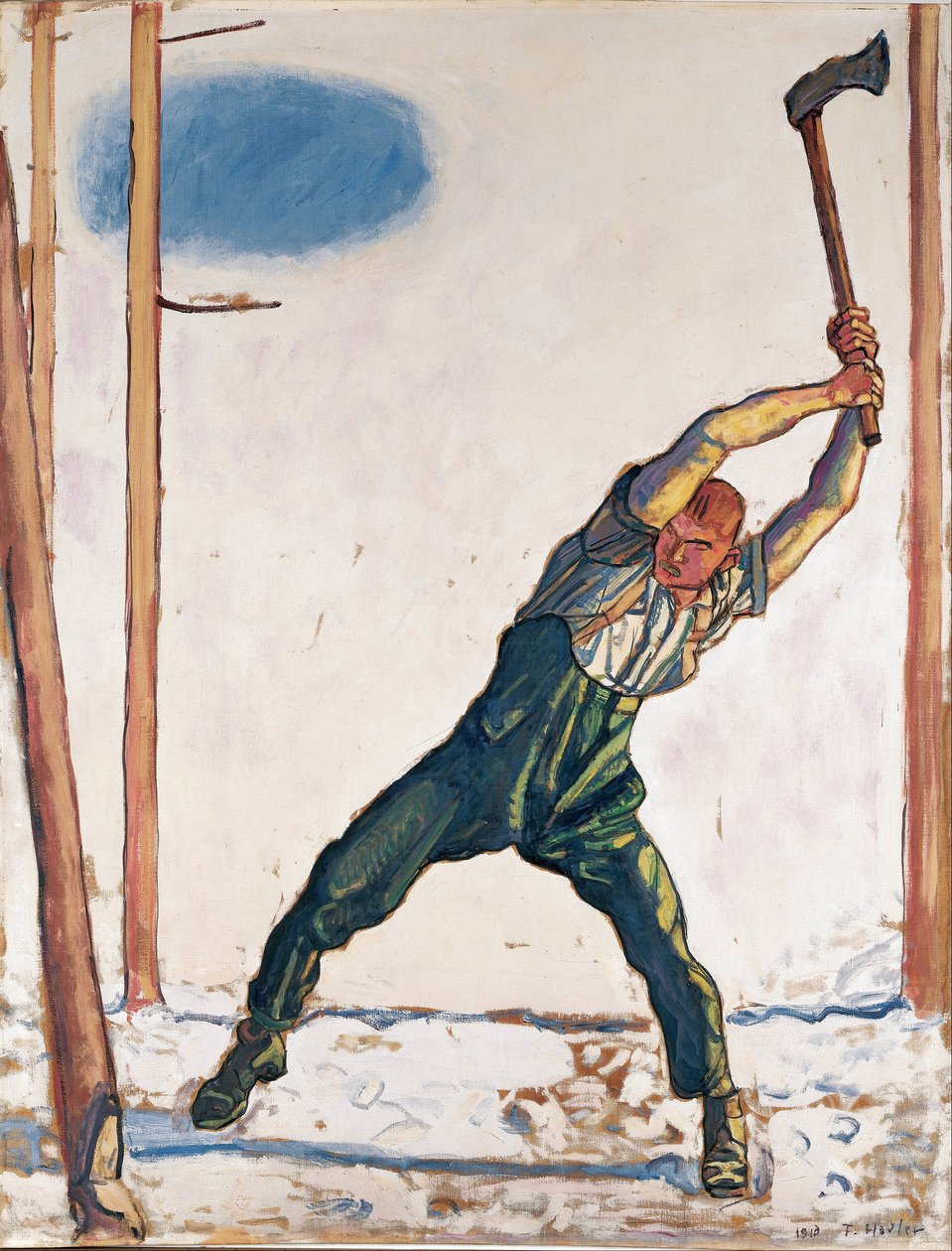 Oduncu par Hodler, Ferdinand (1853-1918) by Ferdinand Hodler