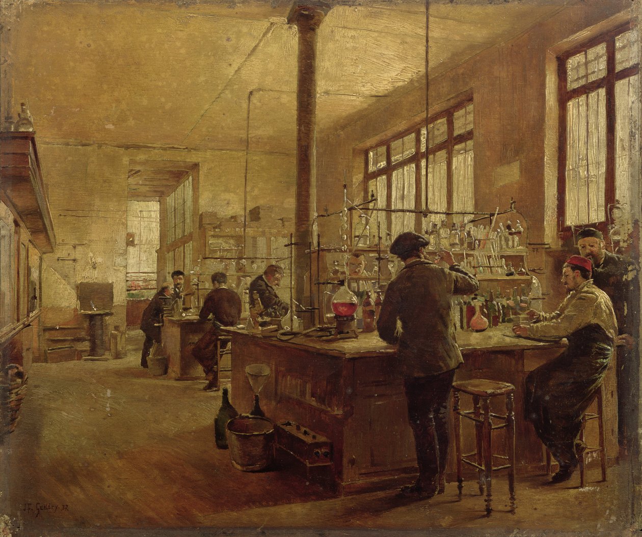 Laboratuvar, 1887 by Ferdinand Joseph Gueldry
