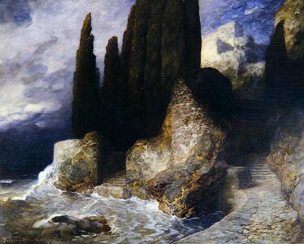 İtalyan manzarası (tuval üzerine yağlı boya) by Ferdinand Keller