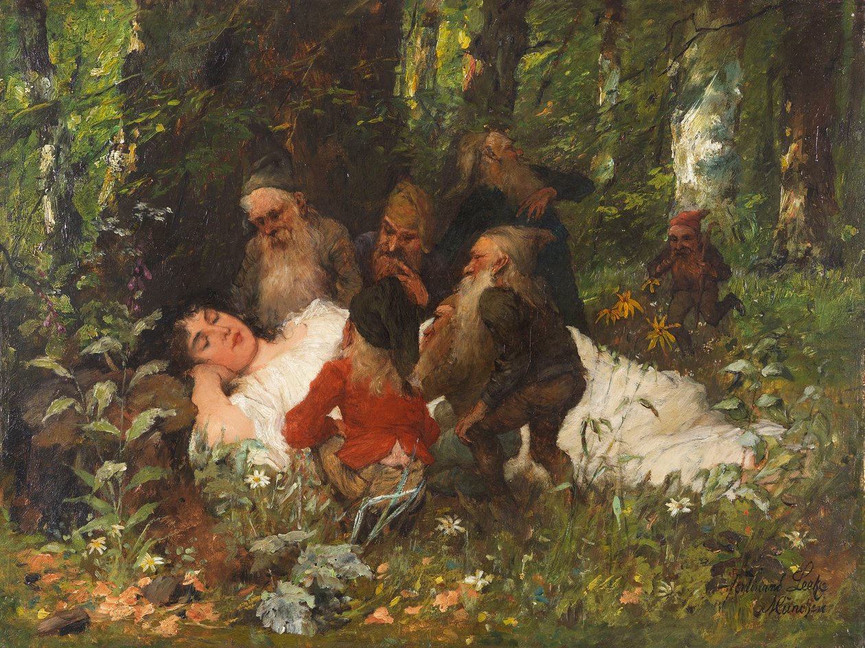 Pamuk Prenses, c. 1890. by Ferdinand Leeke
