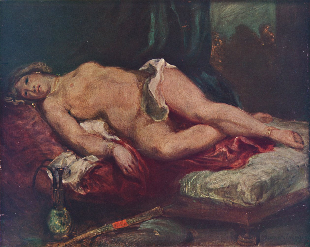 LOdalisque, 1825, 1937 by Ferdinand Victor Eugene Delacroix