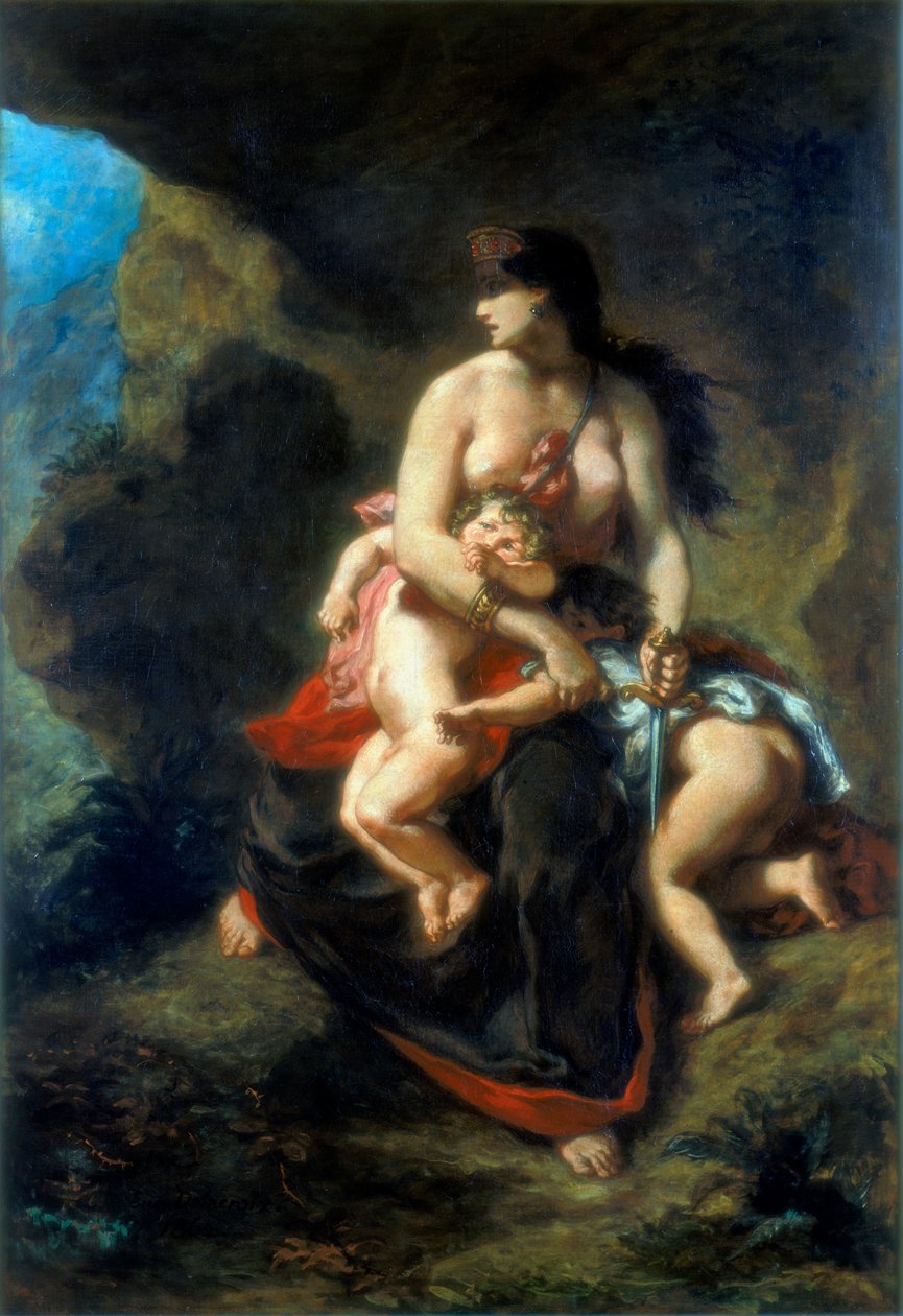 Medea, 1862 by Ferdinand Victor Eugene Delacroix