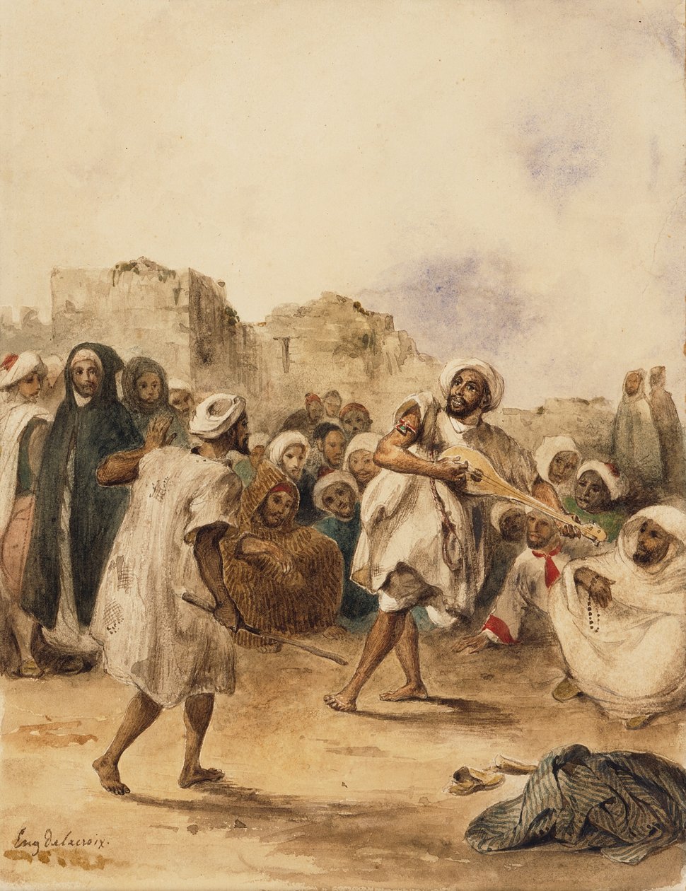 Gezici Oyuncular, 1833 by Ferdinand Victor Eugene Delacroix