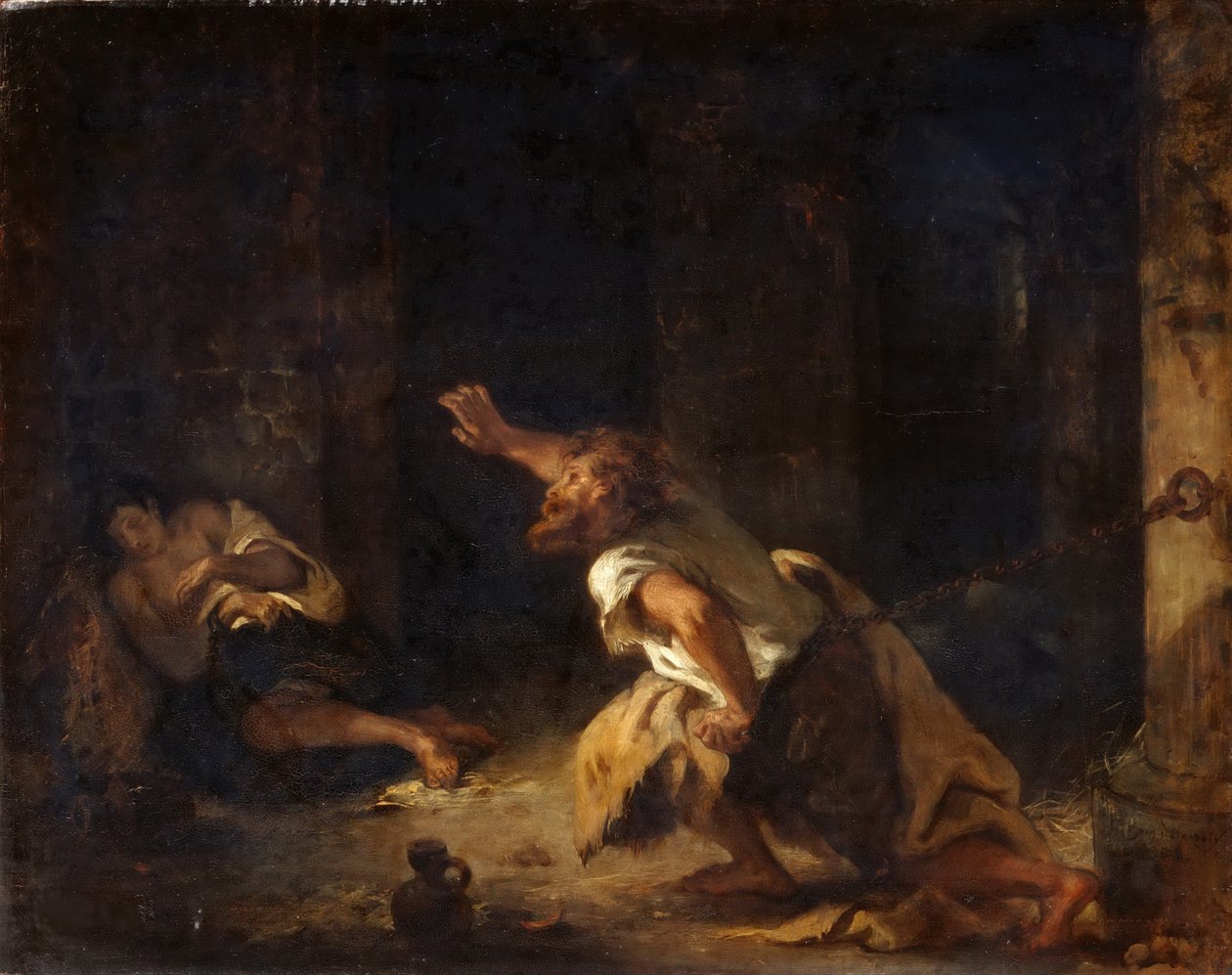 Chillon Tutsağı by Ferdinand Victor Eugene Delacroix