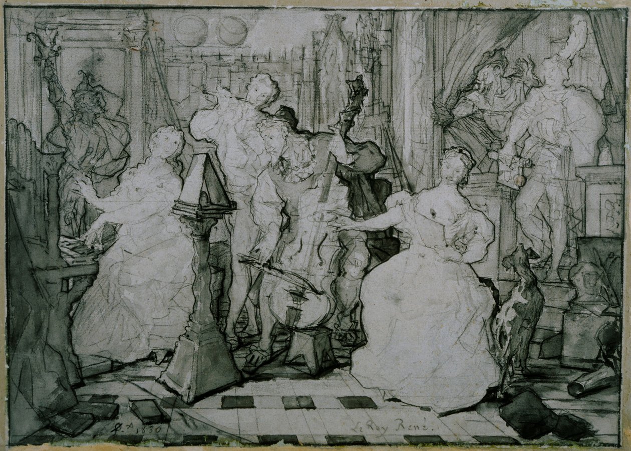 Roy René by Ferdinand Victor Eugene Delacroix