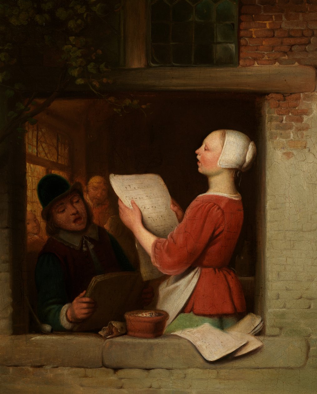 Şarkıcılar (tuval üzerine yağlıboya) by Ferdinand de Braekeleer