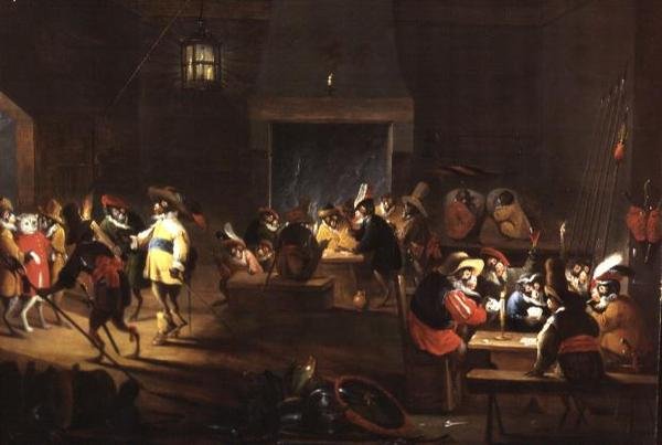 Bir Taverna İç Mekanındaki Maymunlar by Ferdinand van Kessel