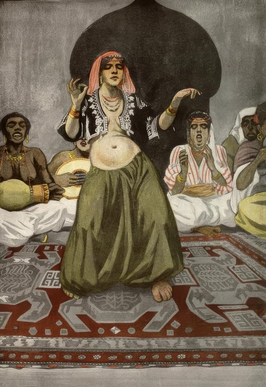 Reznicek / oryantal dans / grafik 1906 by Ferdinand von Reznicek