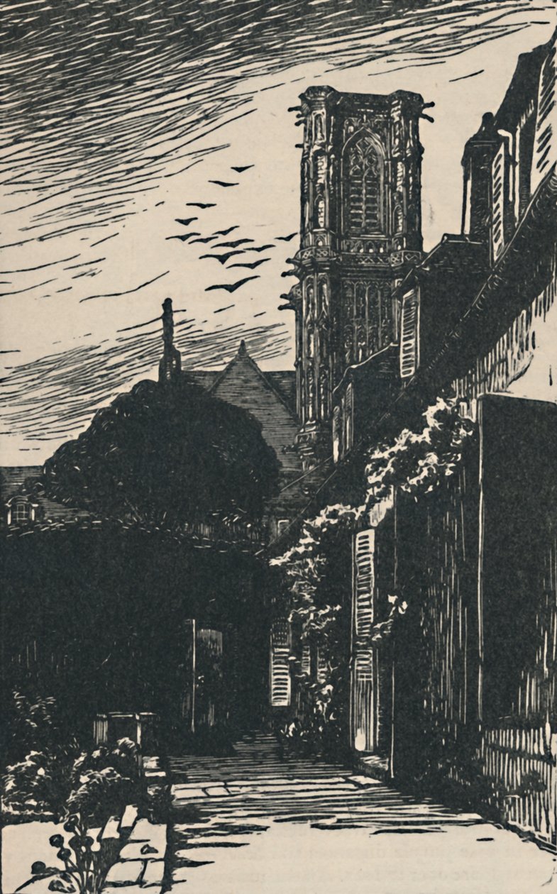 Nevers - Katedral Kulesi, 1919 by Fernand Chalandre