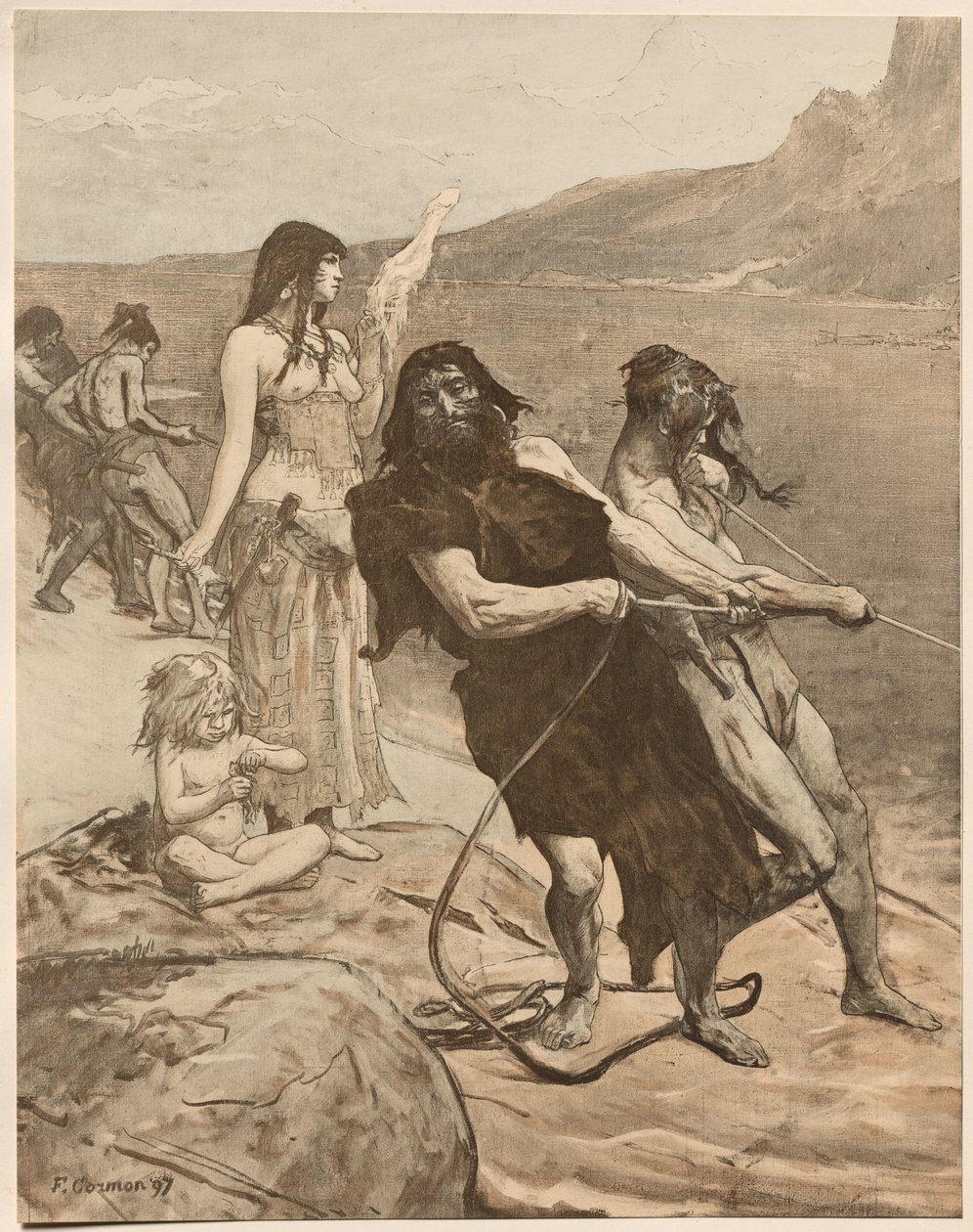 Göl Şehri, 1897. by Fernand Cormon