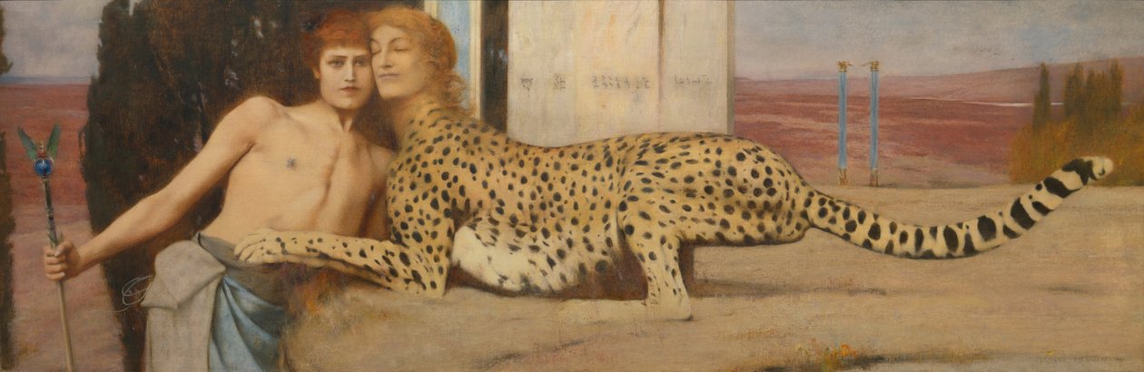 Okşamalar, 1896 by Fernand Khnopff
