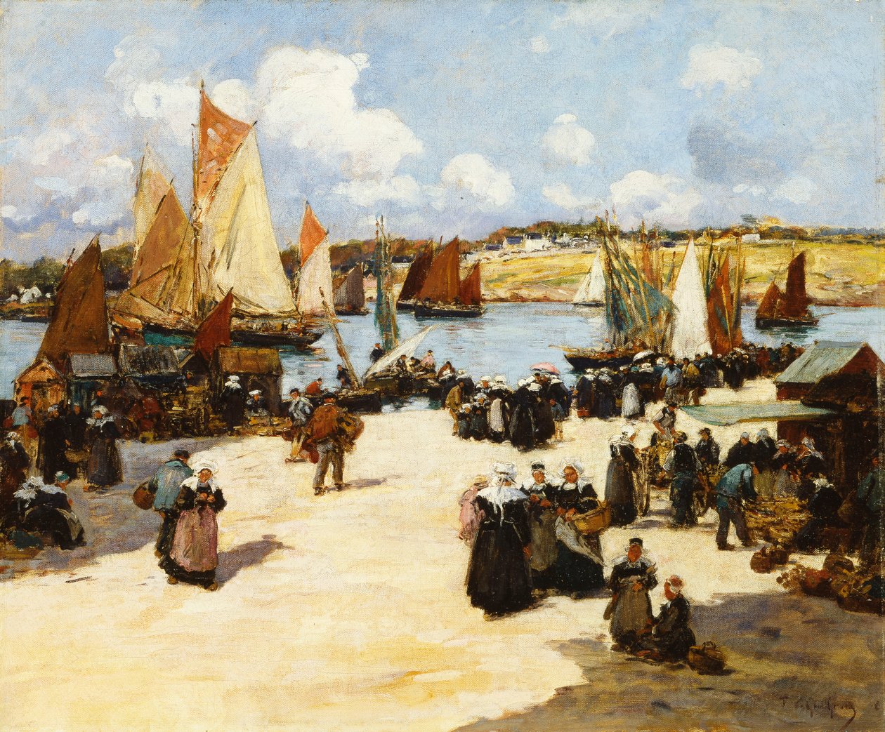 Meşgul Bir Liman Sahnesi, by Fernand Legout Gerard