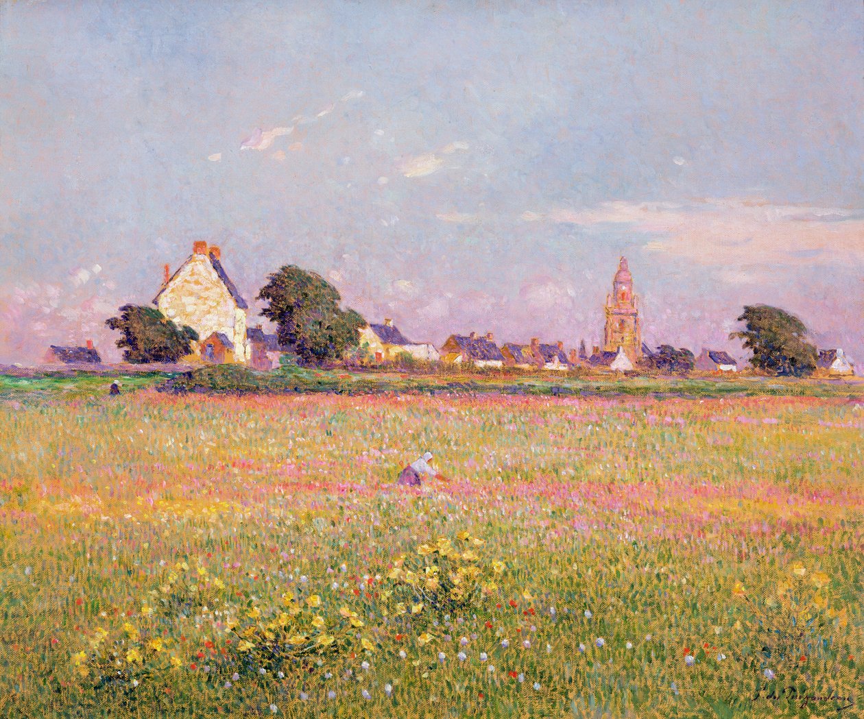 Rouen yakınlarındaki köy by Fernand Loyen du Puigaudeau