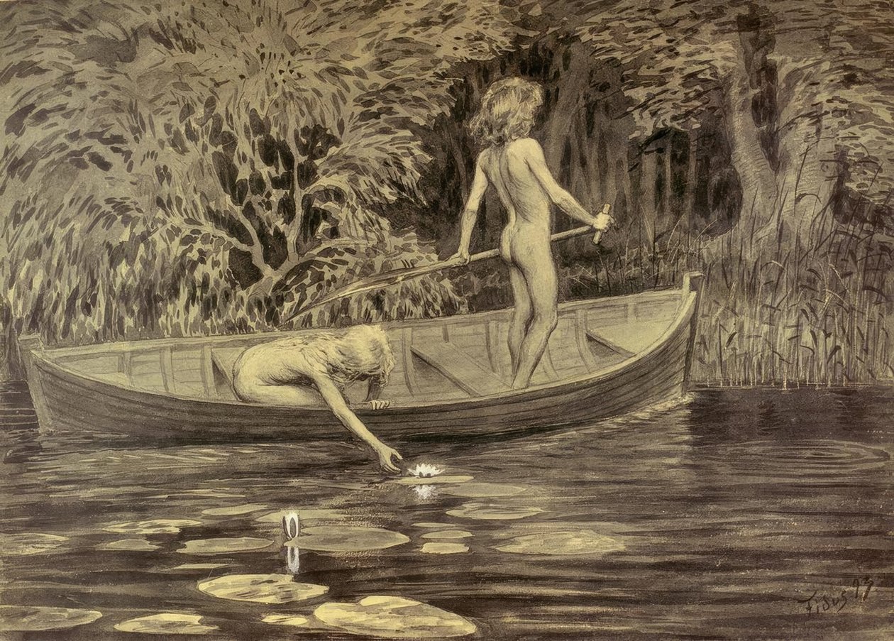 Su gülleri by Fidus