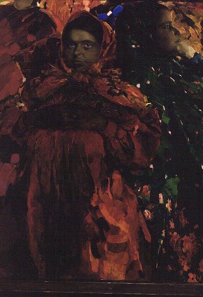 Köylü Kadınları (Babas) (tuval üzerine yağlı boya) by Filipp Andreevic Maljavin