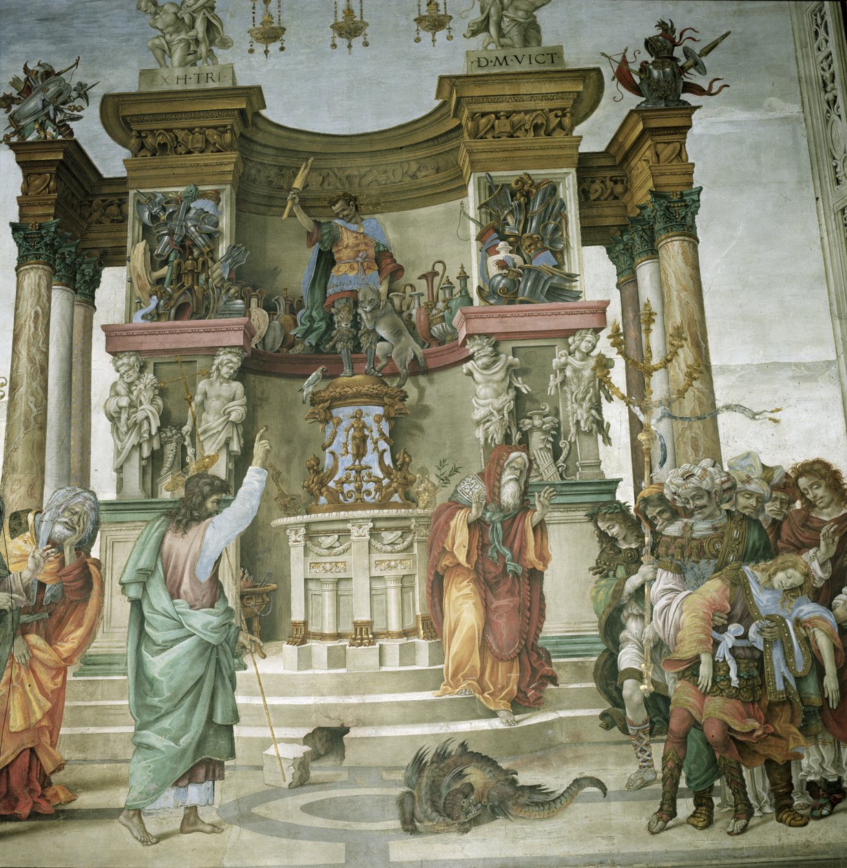 St. Philip Exorcising a Demon, c.1497-1500  by Filippino Lippi