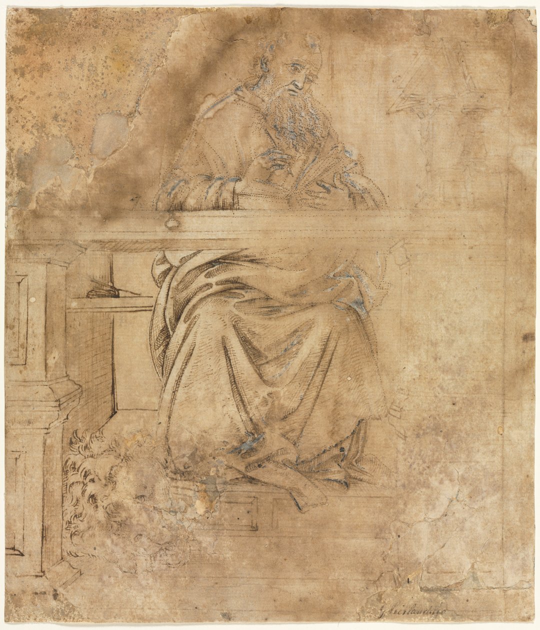 Aziz Jerome Çalışmasında, c. 1490. by Filippino Lippi