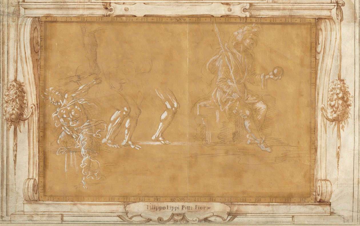 Çeşitli Figür Çalışmaları by Filippino Lippi