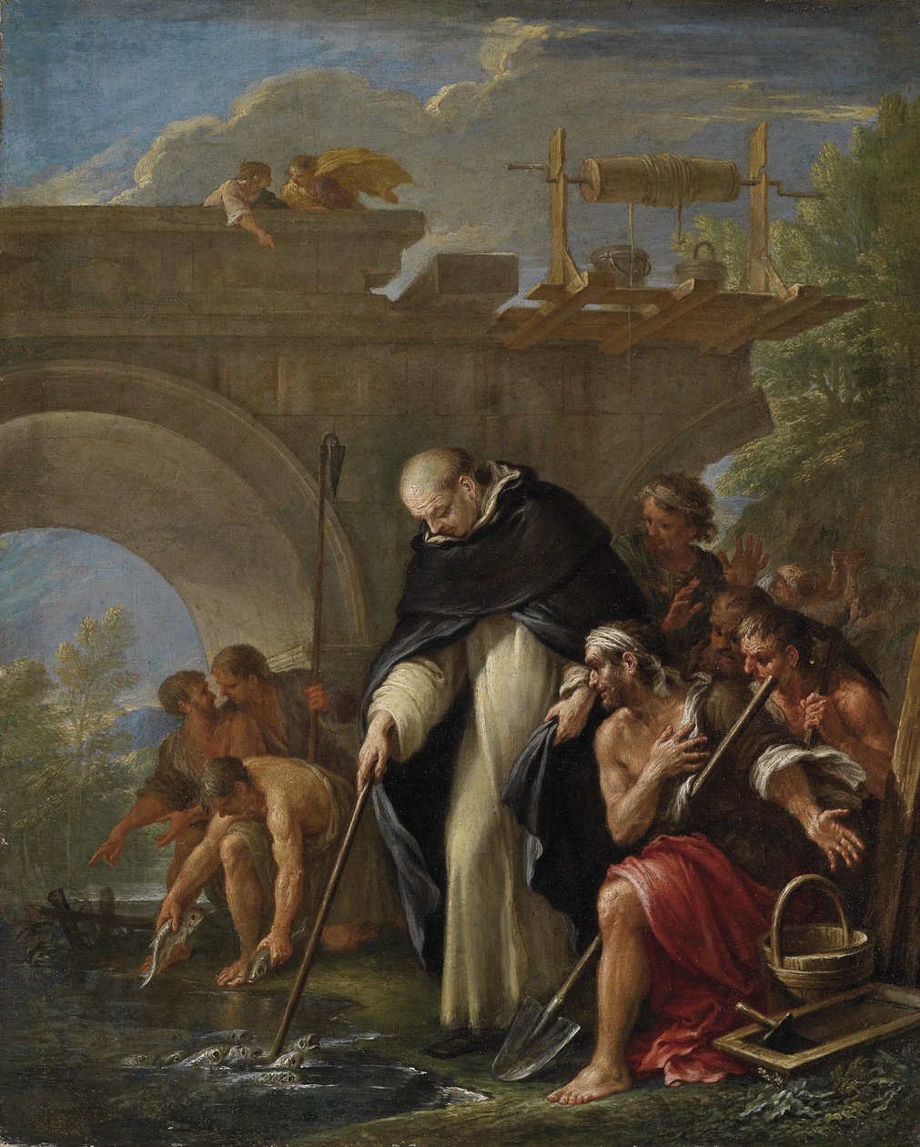 Das Zelebrationswunder des heiligen Vinzenz Ferrer by Filippo Lauri