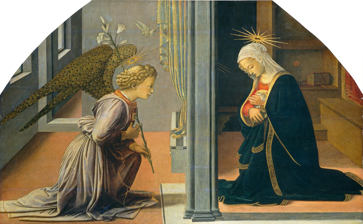 Duyuru, c. 14351440. by Filippo Lippi