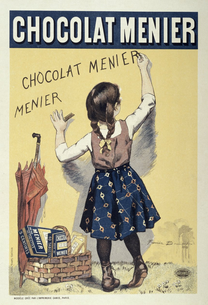 Afiş reklamı Chocolat Menier, 1893 by Firmin Bouisset