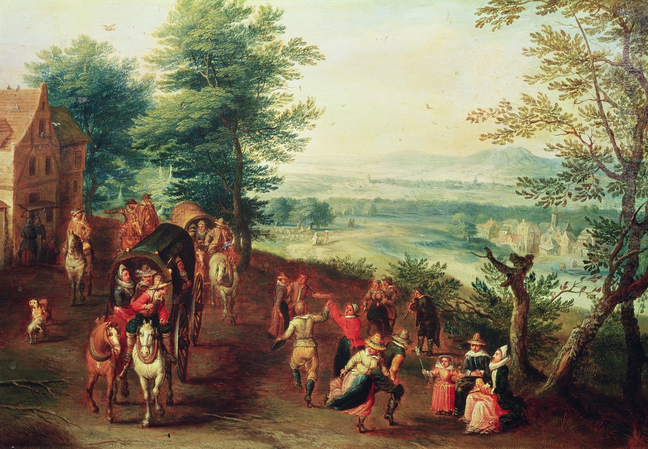 Halk dansı by Flemish School