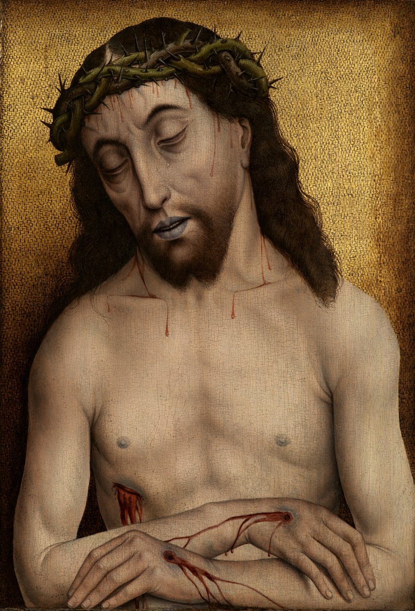 Man of Sorrows (panel üzerine yağlıboya) by Flemish School