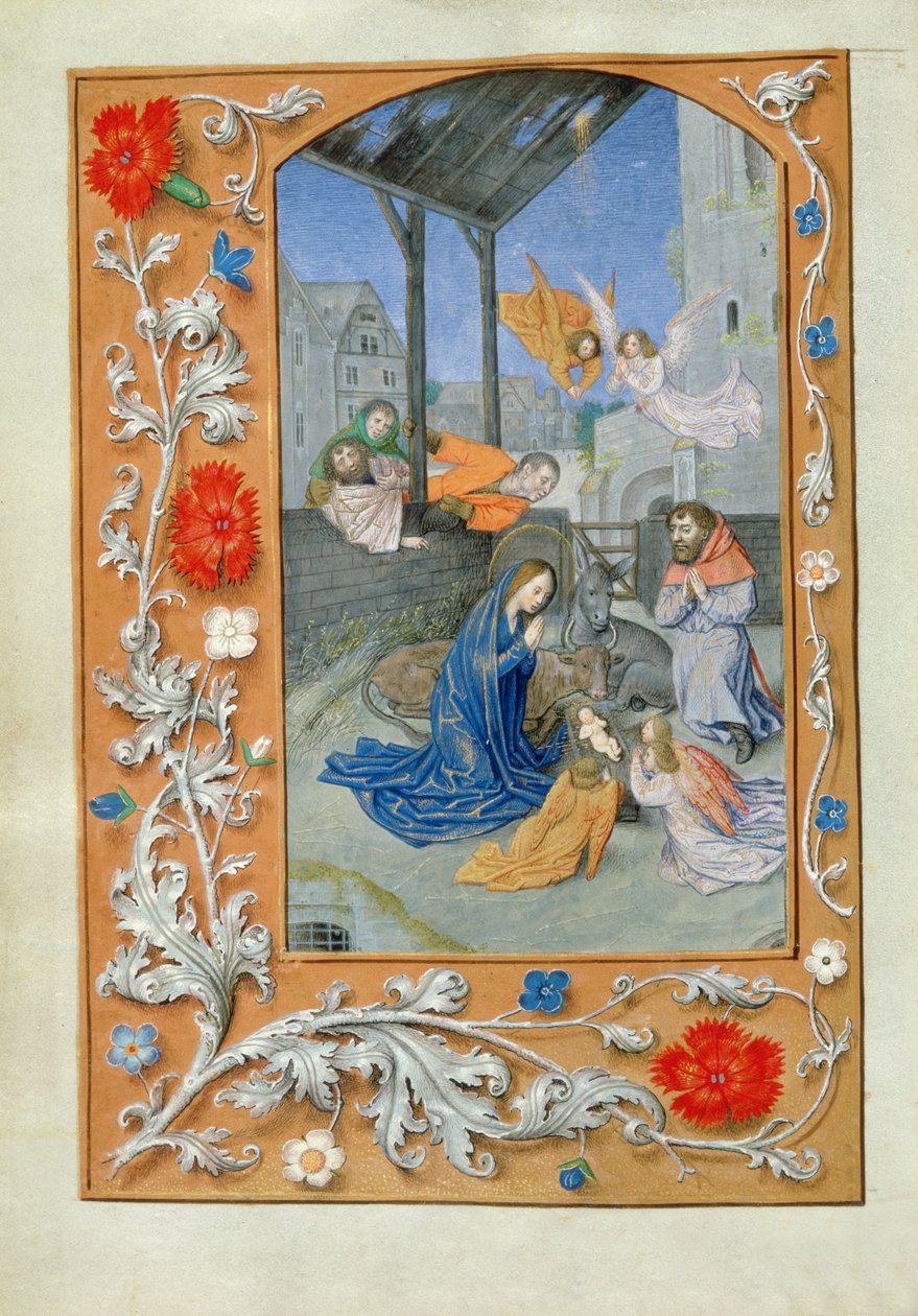 Doğuş, c.1480 (parşömen) by Flemish School