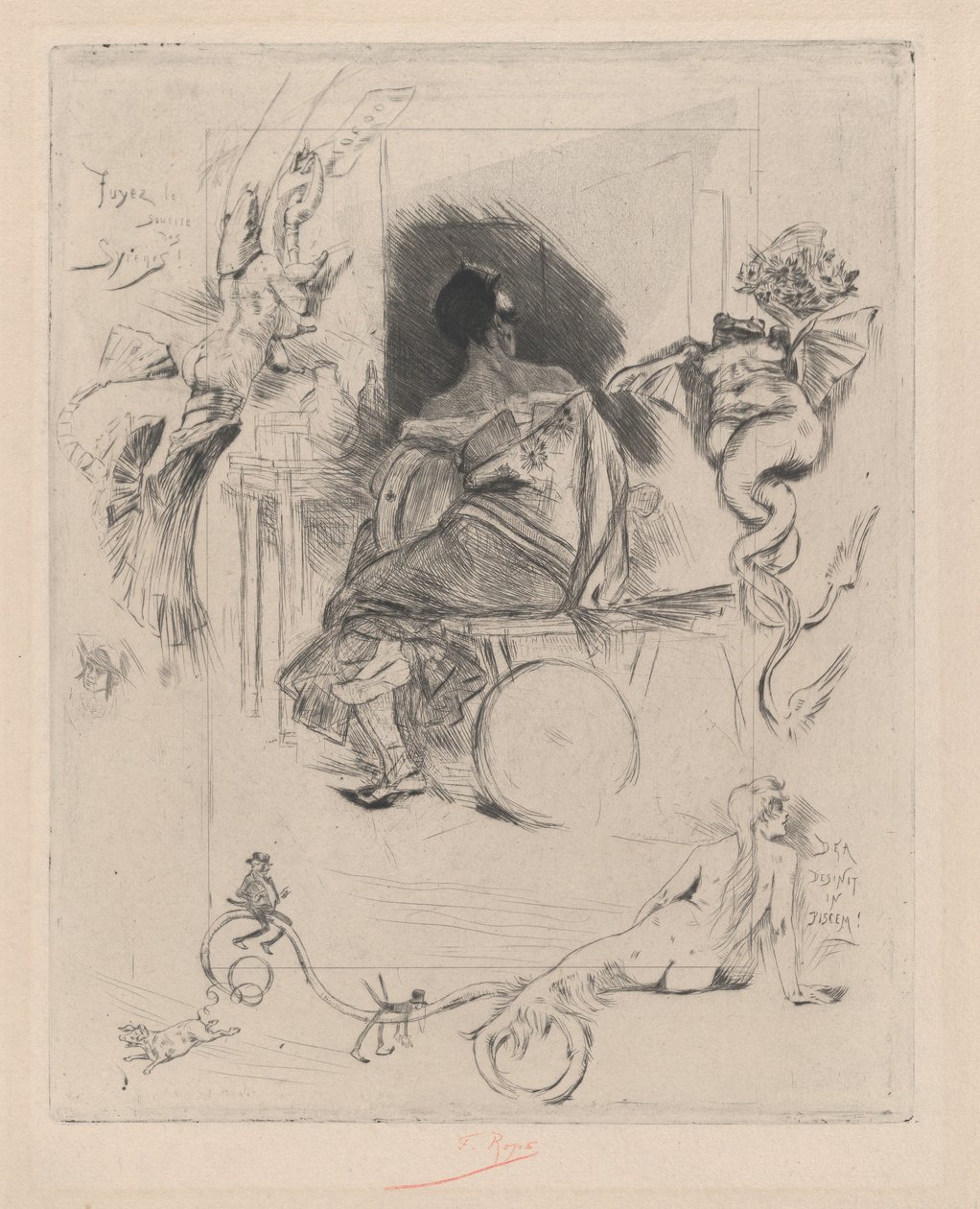 Son Maja, 19. yüzyılın ikinci yarısı. by Félicien Rops