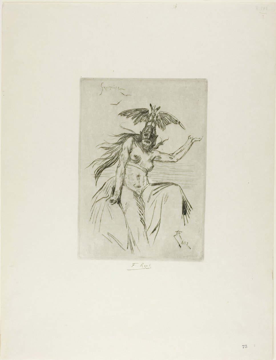 Savaşçı by Félicien Rops