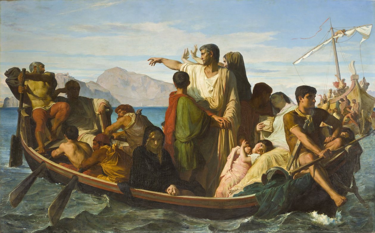 Tiberius sürgünleri by Félix Joseph Barrias