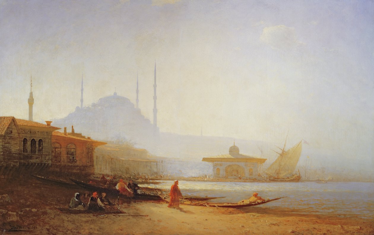 İstanbul manzarası, 1864 by Félix Ziem