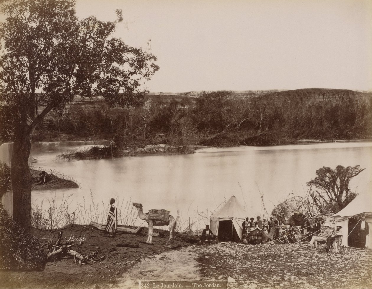 Le Jourdain (Ürdün) by Félix Bonfils