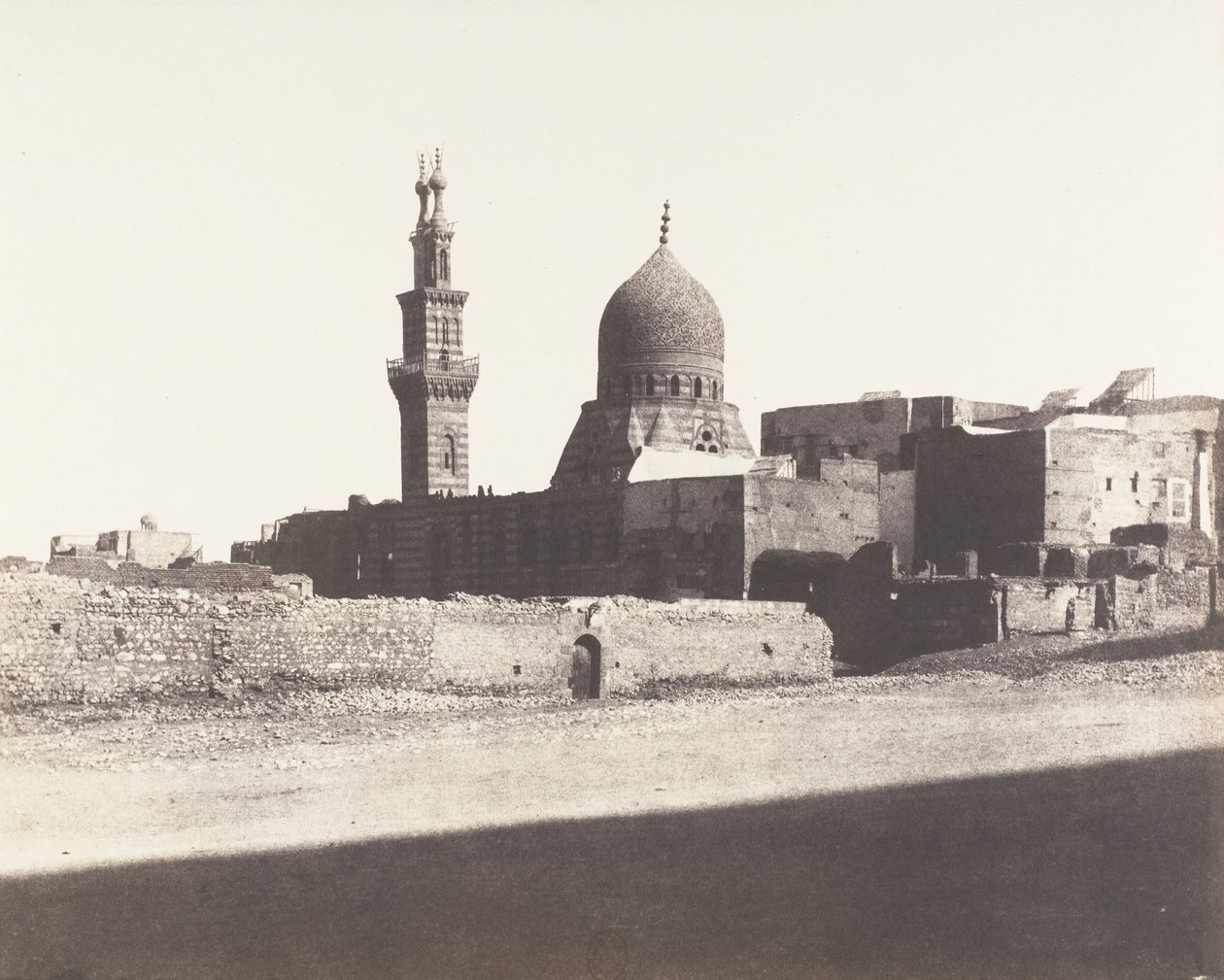 Le Kaire, Nâcéryeh Camii, 1851-52, 1853-54 basılmış. by Félix Teynard