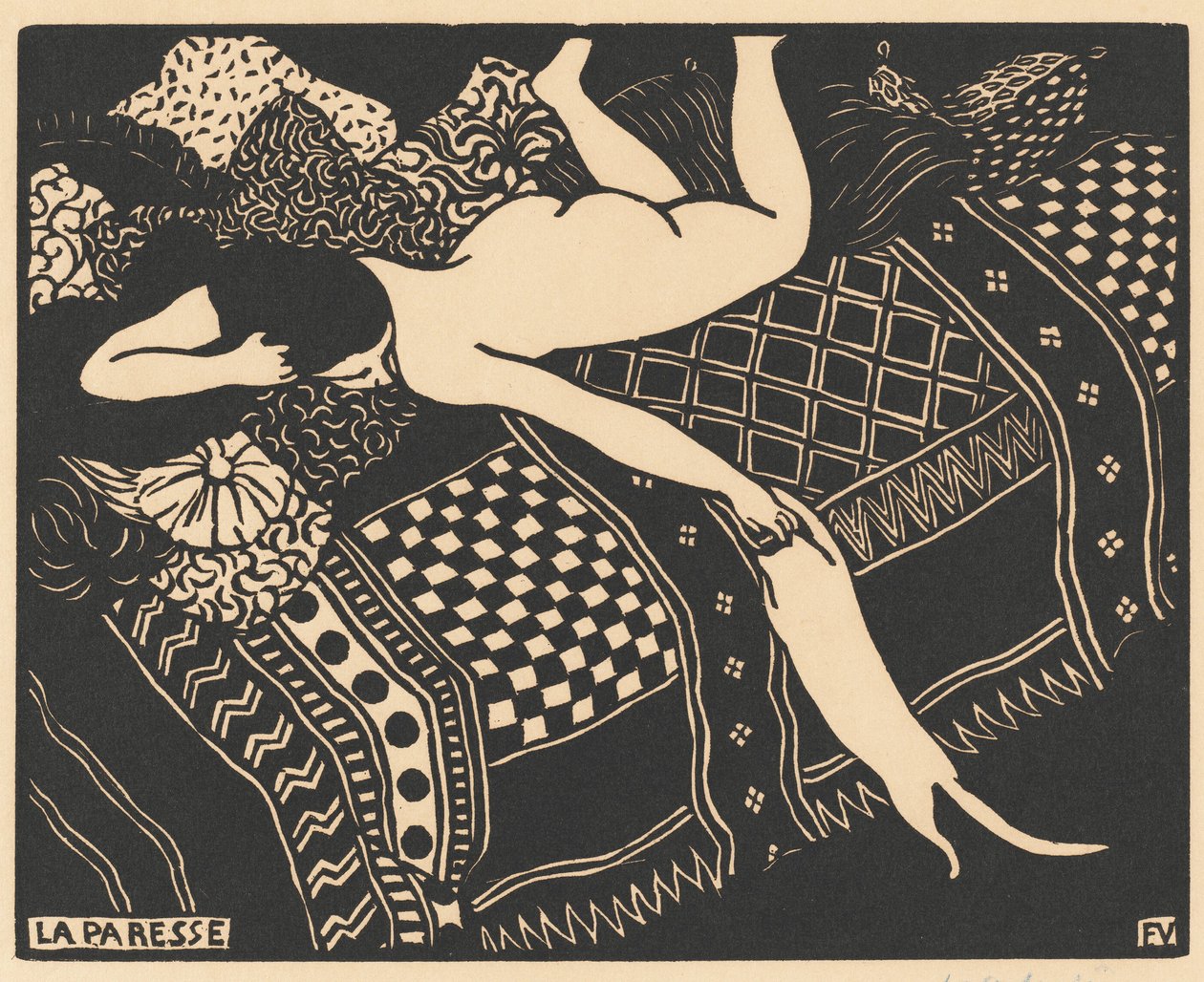 Tembellik, 1896. by Félix Vallotton