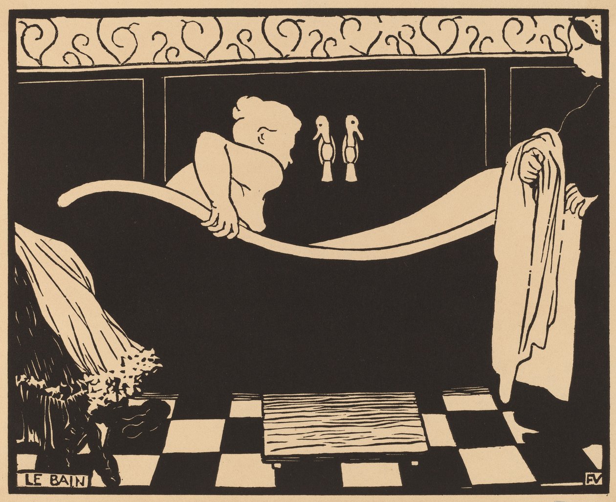 Le Bain Banyosu, 1894. by Félix Vallotton