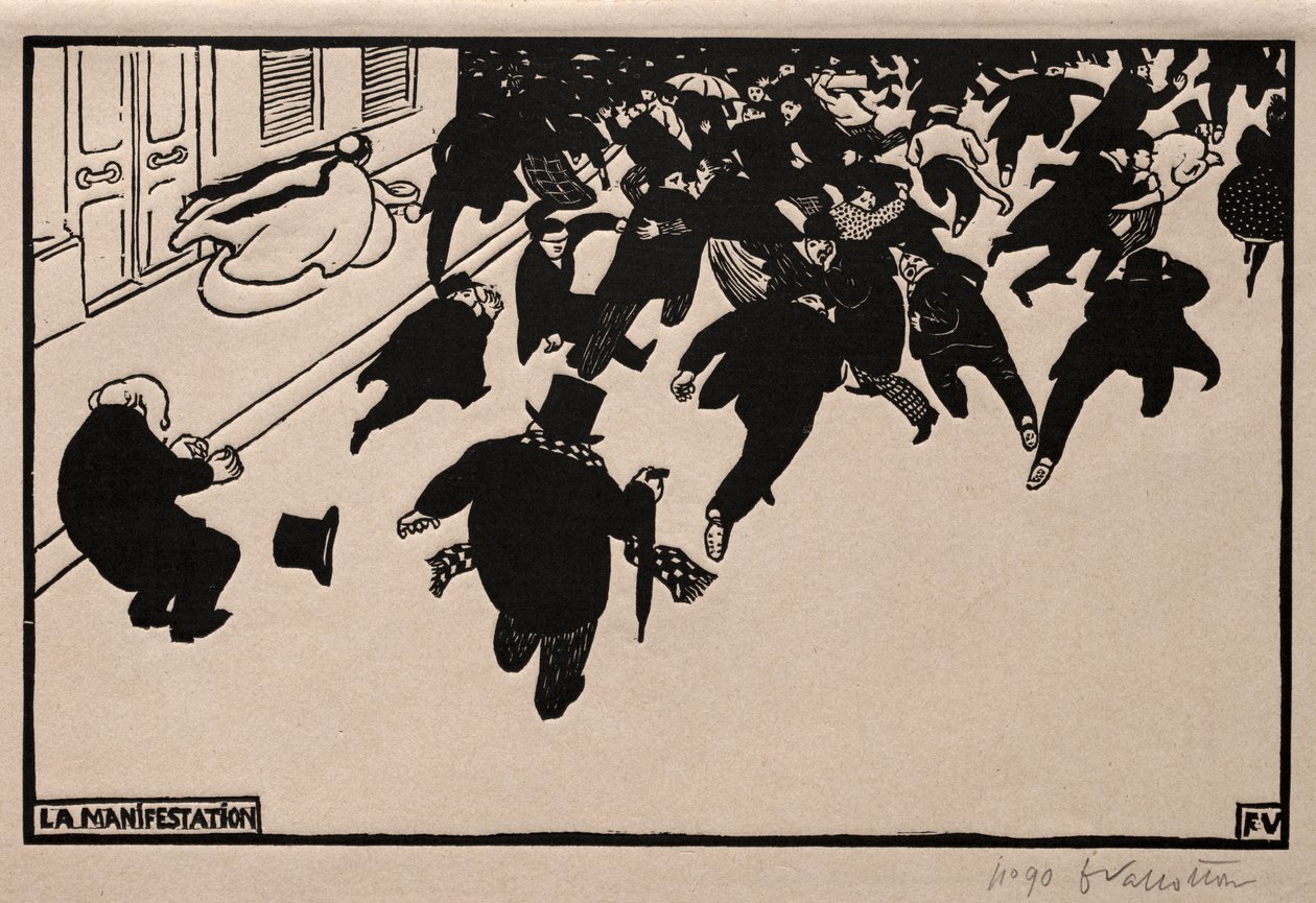 Protesto by Félix Vallotton