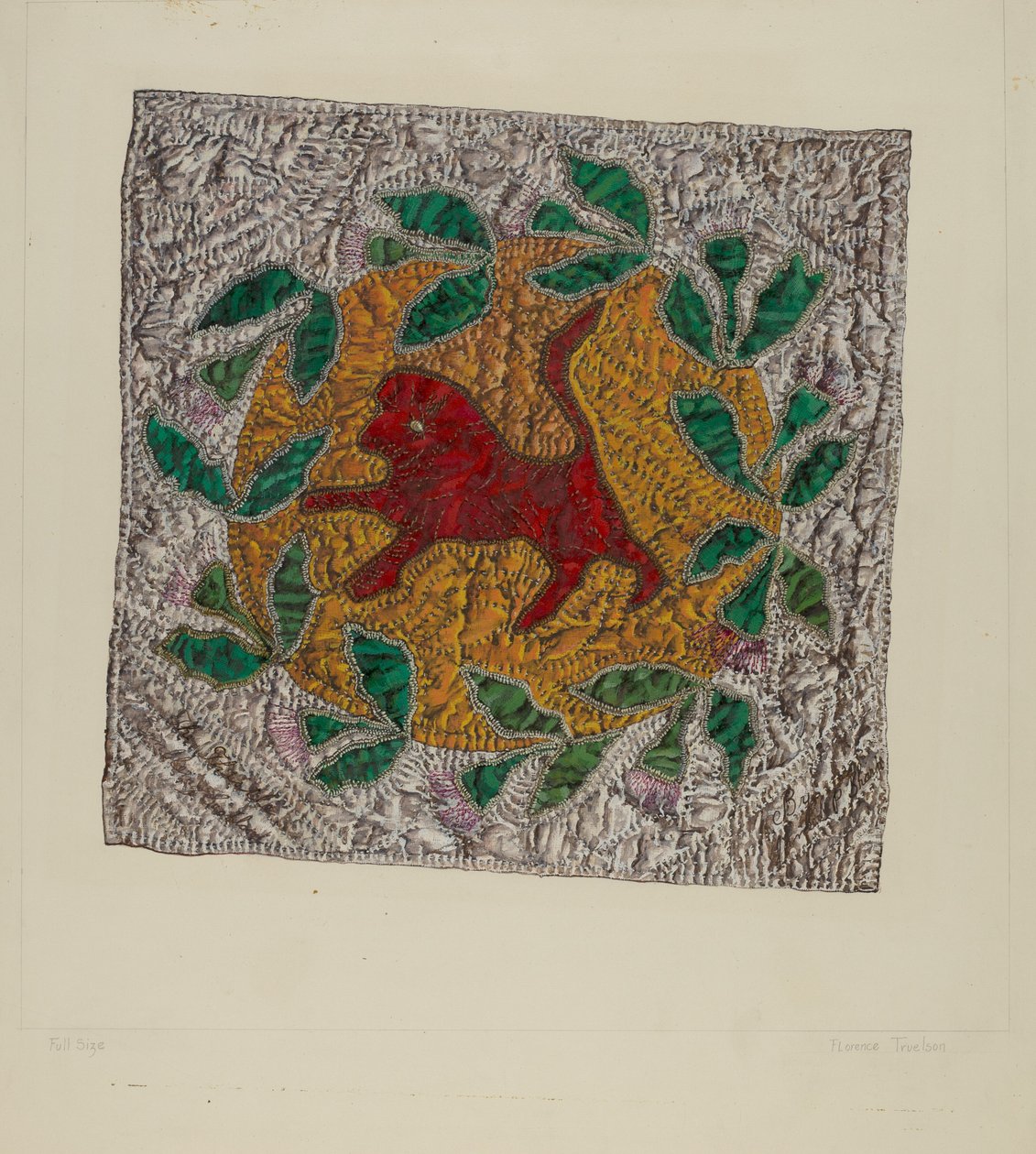 Yorgan Blok "Kırmızı Aslan" by Florence Truelson
