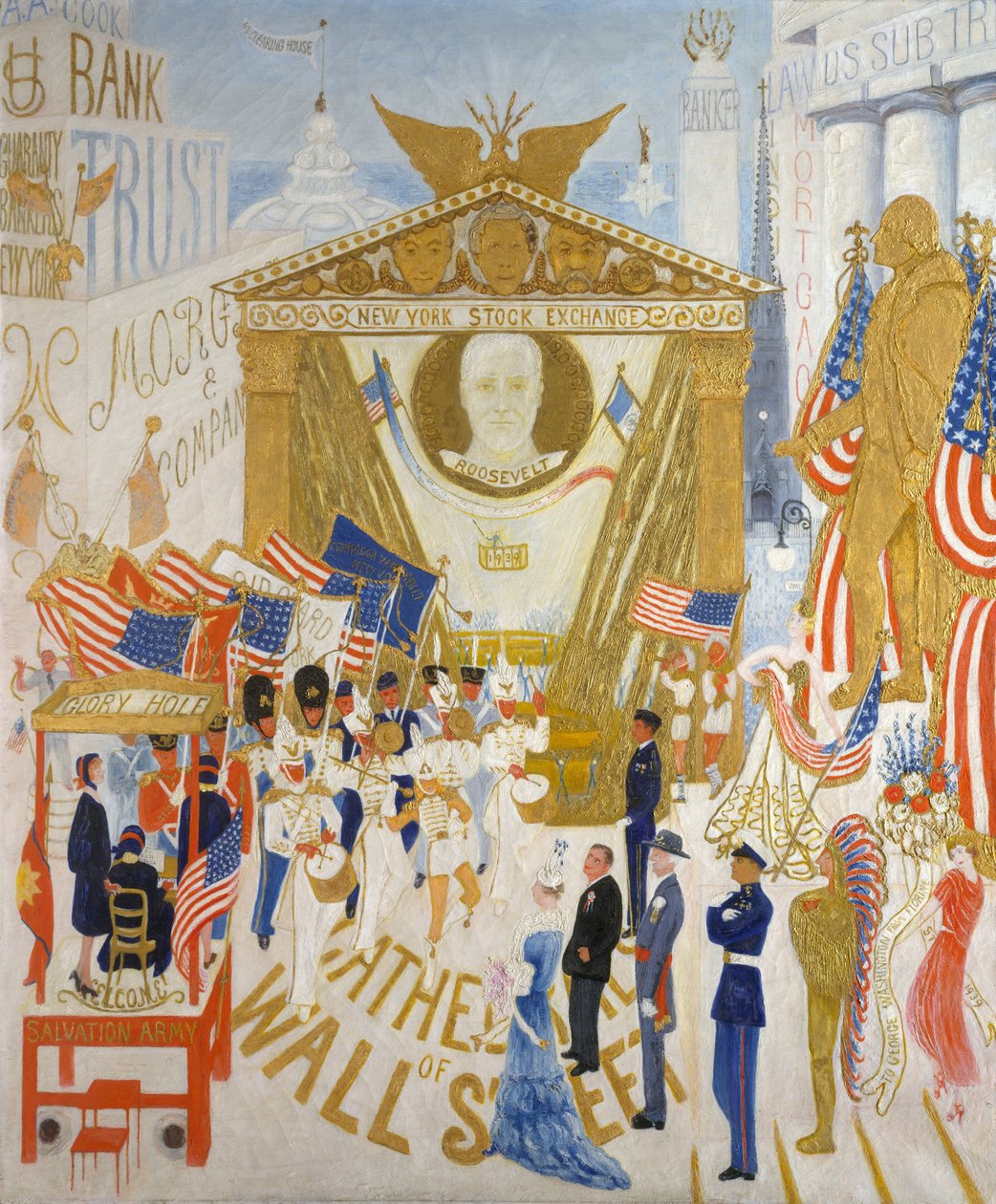 Wall Street Katedralleri, 1939 by Florine Stettheimer